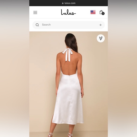 White Lulus Dress - Picture 2 of 2